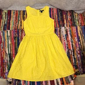 Old Navy eyelet lace yellow dress
